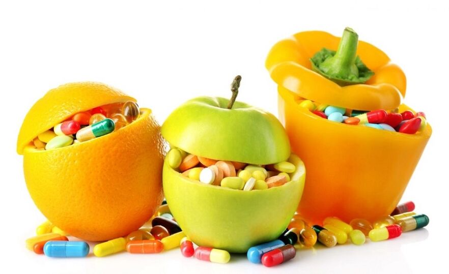 Vitamine pentru potența legumelor și fructelor